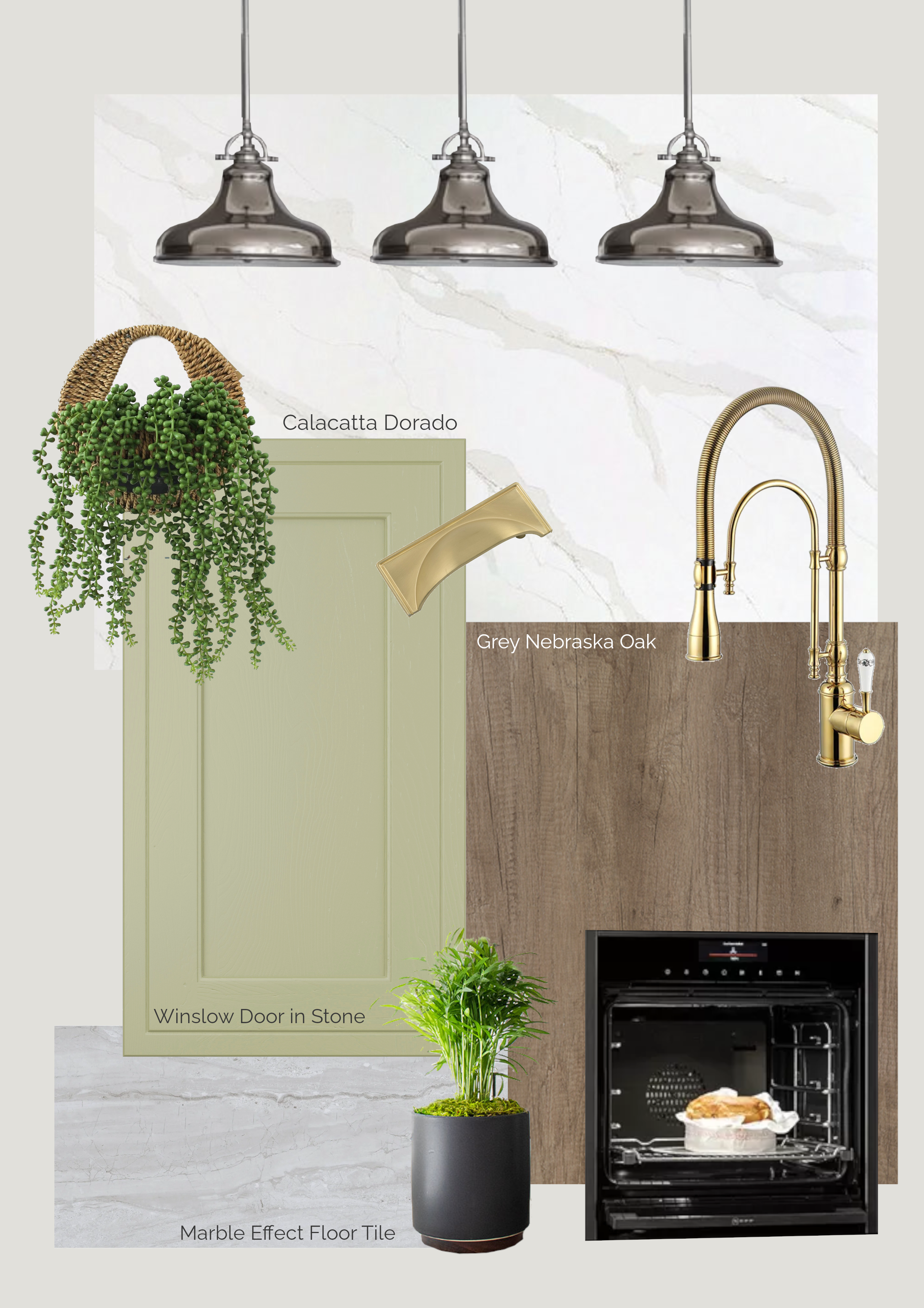 Winslow Stone and Denver Oak Moodboard