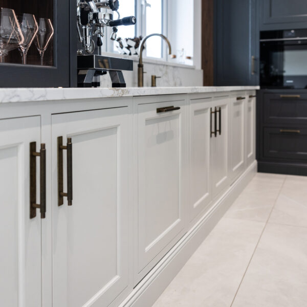 Black and white kitchen